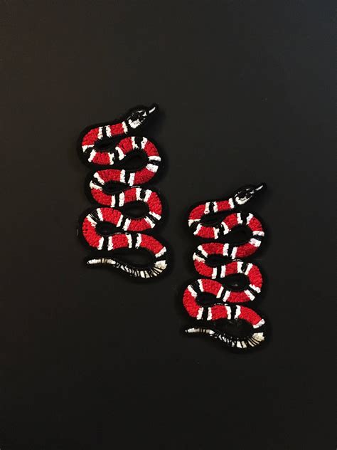 gucci snake iron on patch|Iron On Embroidered Gucci Style Snake patch .